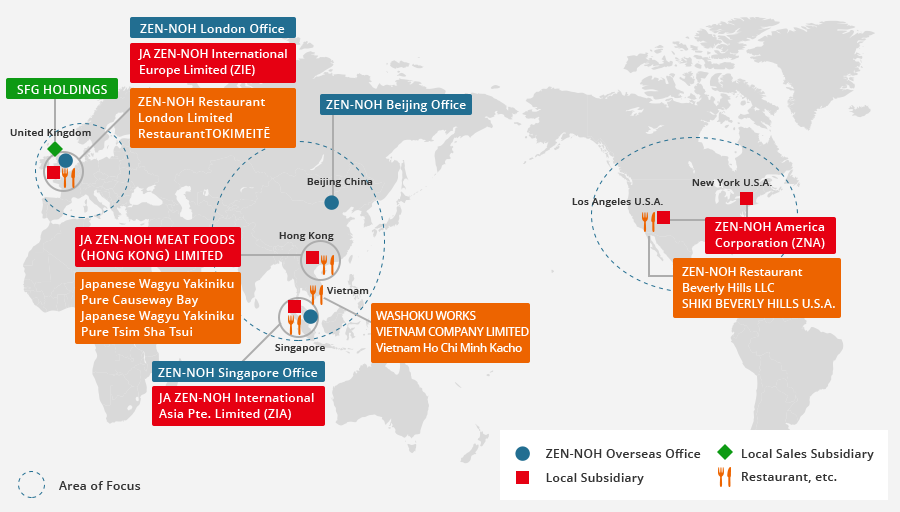 ZEN-NOH's Overseas Presence