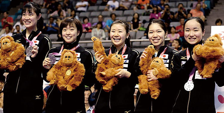 The Japan National Women’s Table Tennis Team